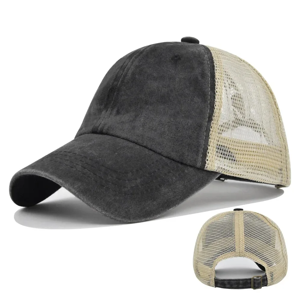 Mode Männer Baseball Kappe Heißer Verkauf Unisex Trucker Hut Multi Farben Plain Baseball Kappe Frauen Männer Gewaschen Baumwolle Kappe – Detail 4