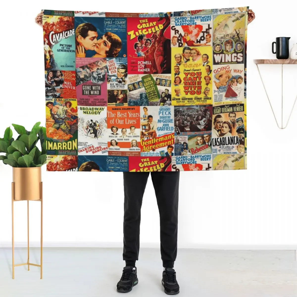 Classic movie posters from first 20 best picture winners Throw Blanket warm winter Tourist Softest Giant Sofa Blankets