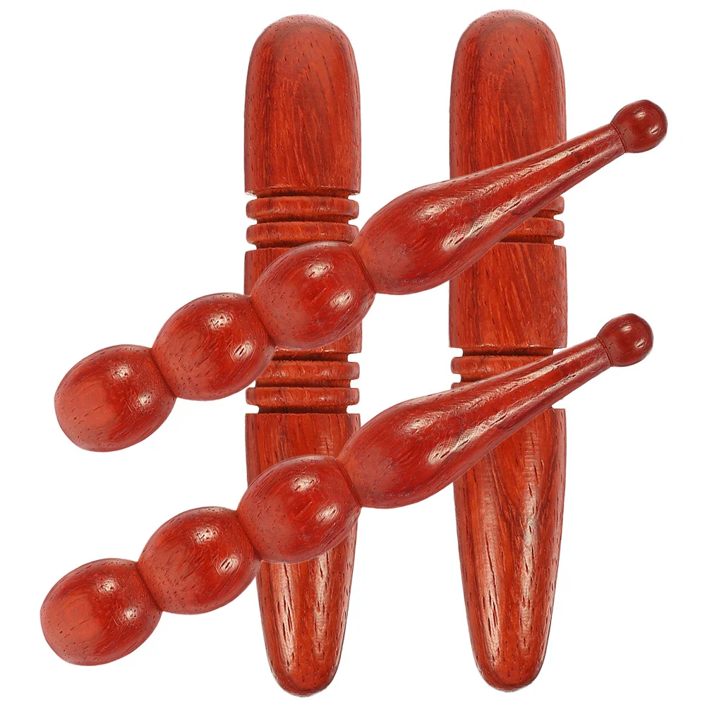 

4pcs Wooden Massage Tool Bars For Full Body Foot Acupressure Foot Massage Sticks Scraping Portable Massaging Tool