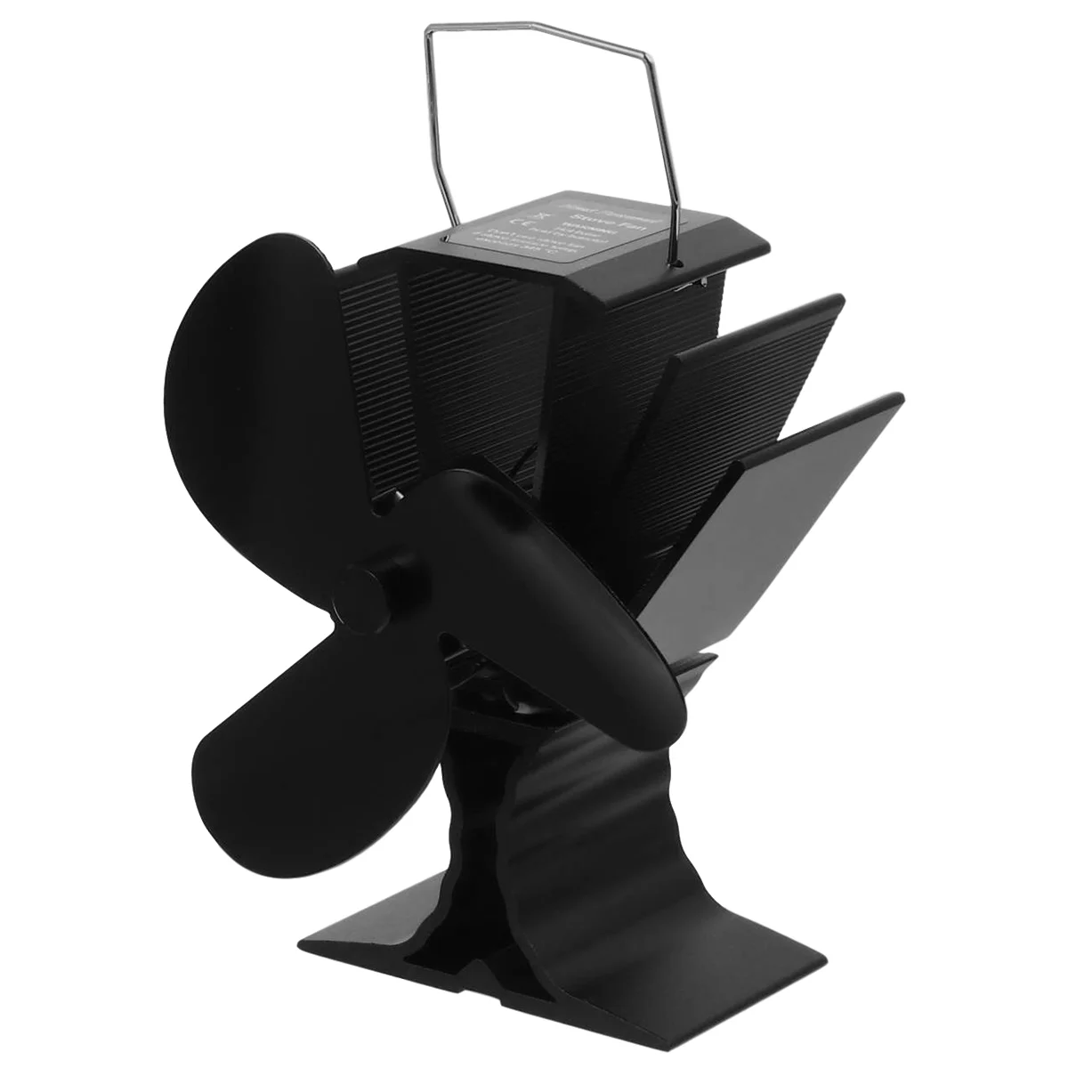 Ventilador de chimenea de 4 paletas, estufa de energía térmica familiar, suministros para el hogar