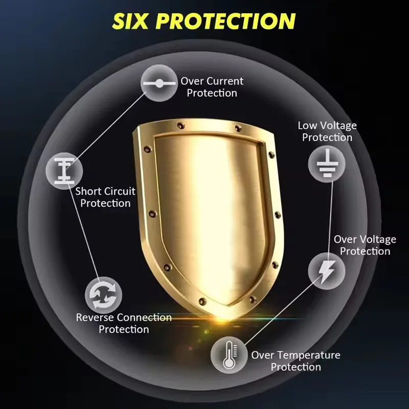 12V 6A Full Automatic Car Battery Charge Device Digital Pulse Repair Charger Intelligent Power Charge Pulse Repairing Chargers