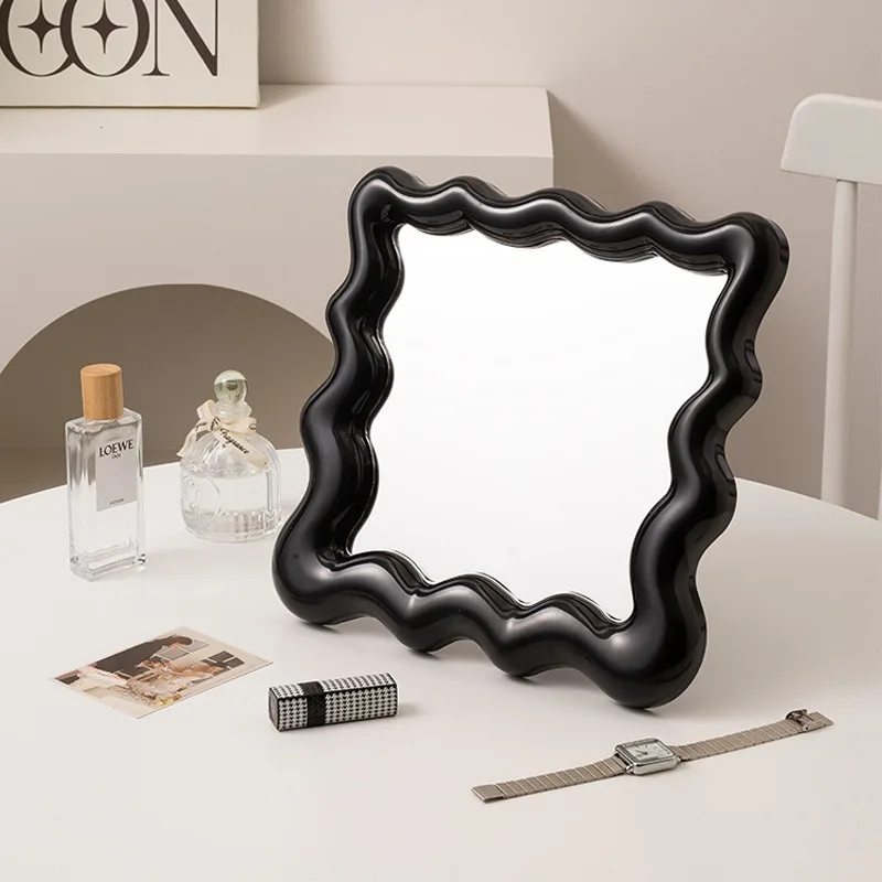 Creative Makeup Mirror Dressing Table Mirrors Bedroom Aesthetics Decoration Mirrors Modern Room Elegant Pocket Small Mirror