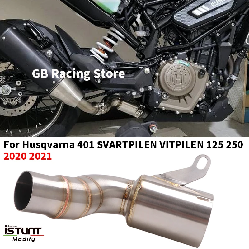 For Husqvarna 401 125 250 SVARTPILEN VITPILEN 2020 2021 2022 Motorcycle Exhaust Muffler Modified Connect Original Muffler Pipe