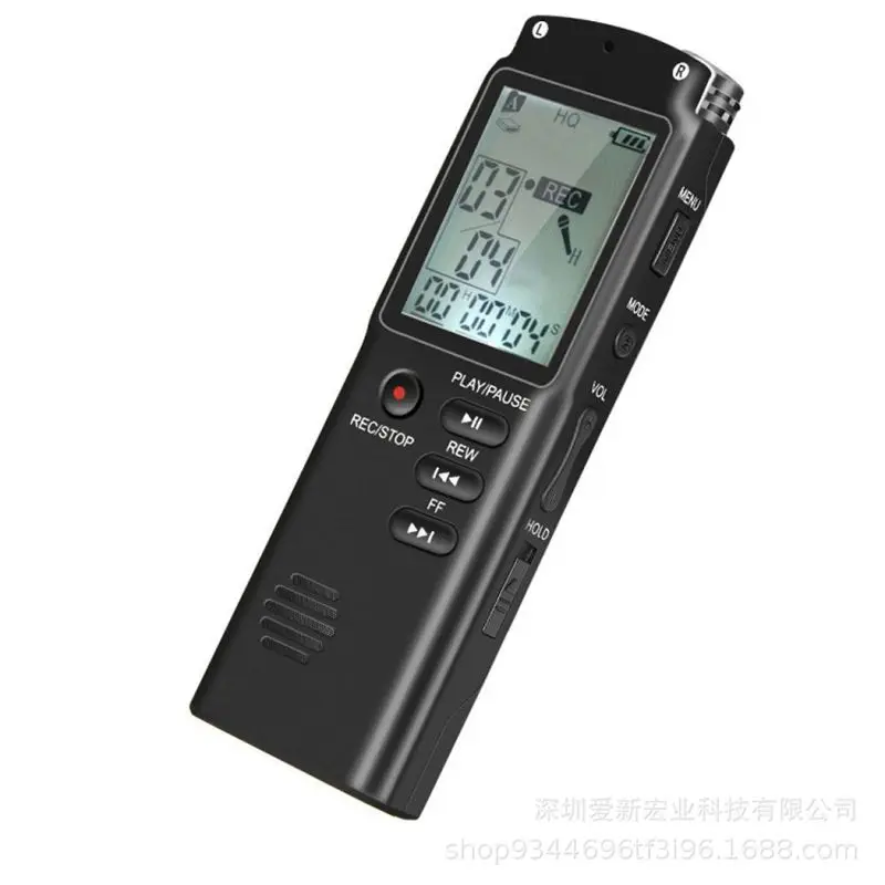 

Student Meeting Record Recorder Support MP3 Player 16GB LCD USB Digital Voice Recorder Phone Recording