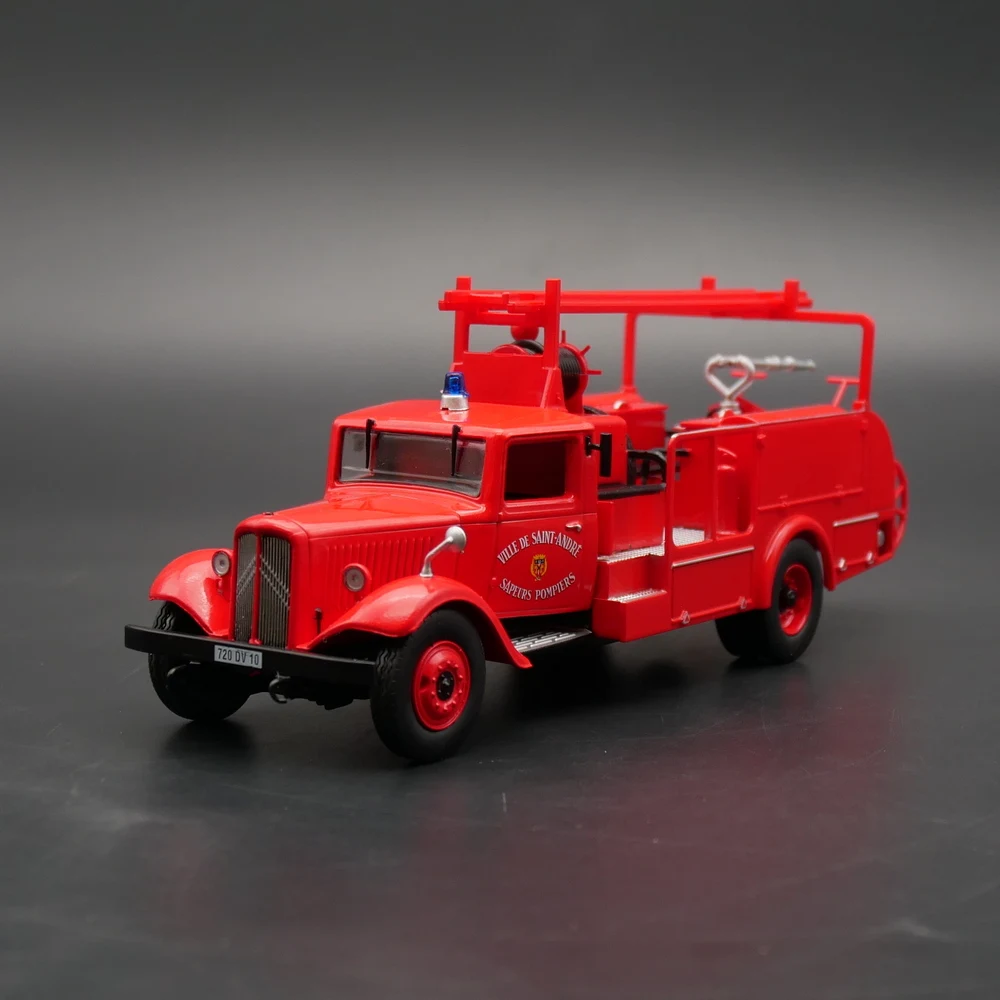 Diecast Ixo 1:43 Scale Citroen P45 Citroen Fire Engine Pump Truck Alloy Car Model Collectible Toy Gift Souvenir Display Ornament