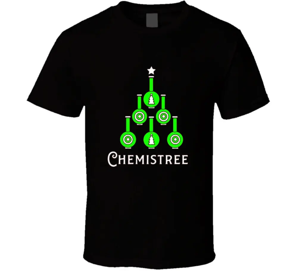 Chemistree Christmas Holiday Geek Nerd Chemist Tree Funny T Shirt long or short sleeves