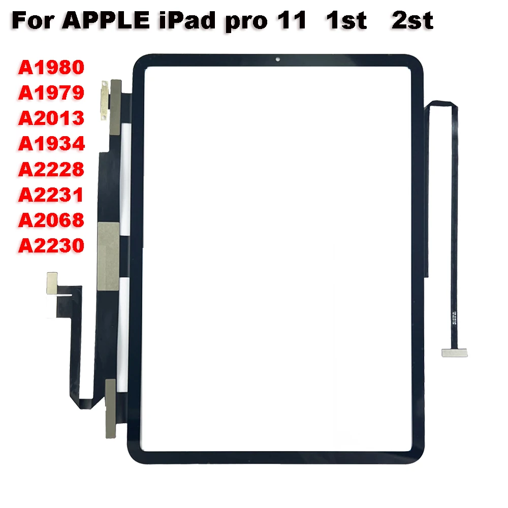 

For Apple iPad Pro 11 1st 2st A1980 A1979 A2013 A2228 A2231 A2068 A2230 PRO11 Touch Screen Digitizer Sensor Outer Glass Panel