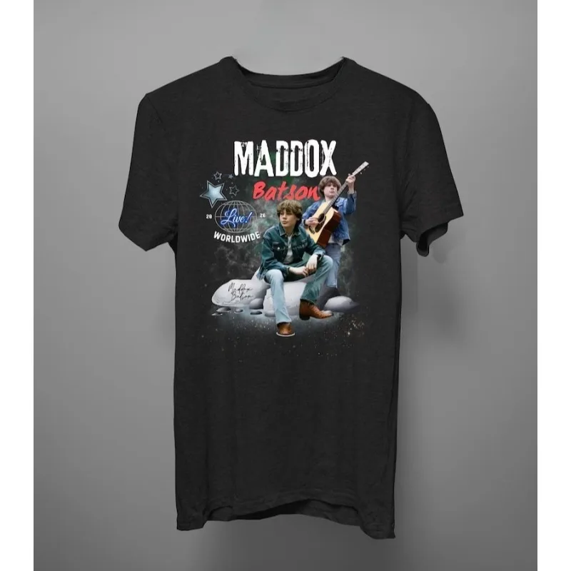 Maddox Batson Merch 2026 Unisex T-shirt Men Short Sleeve Tops fashion Tee Clothes Causal Y2K Tops