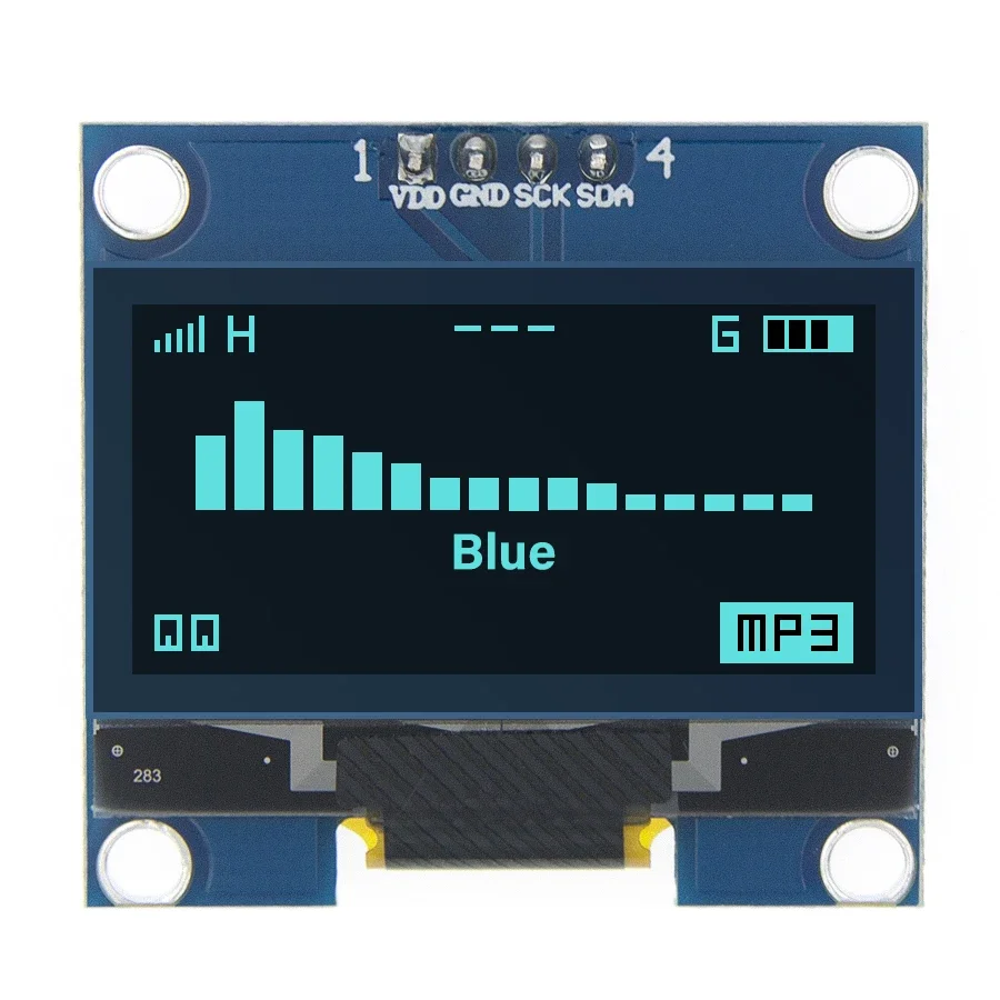 1-10 Uds 1,3 "módulo de pantalla OLED Chip de unidad de Color blanco/azul SH1106 128X64 1,3 pulgadas OLED LCD LED IIC I2C comunicarse para Arduino