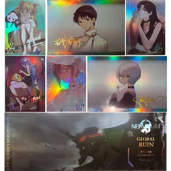 Anime EVA NEON GENESIS EVANGELION Asuka Langley Soryu Ikari Shinji Nagisa Kaworu collection card Children's toys Board game card