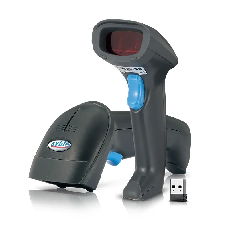 Good Price Syble XB-5055R Wireless Barcode Scanner USB Cordless 1D Laser Automatic Barcode Reader Handhold Bar Code Scanner