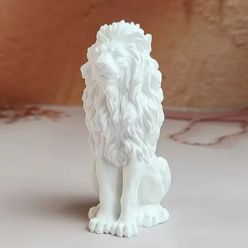 Molde de Silicona de Alta Calidad Weiwu, Diseño Rey León 3D, León Sentado, para Velas, Jabones, Resina, Chocolate, Cubitos de Hielo, Repostería y Manualidades