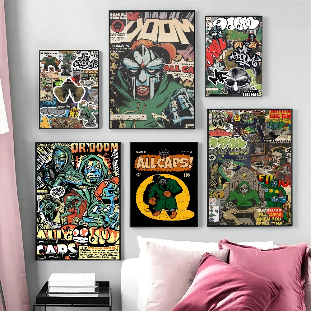 MF DOOM Vintage Posters Sticky Vintage Room Home Bar Cafe Decor Kawaii Room Decor