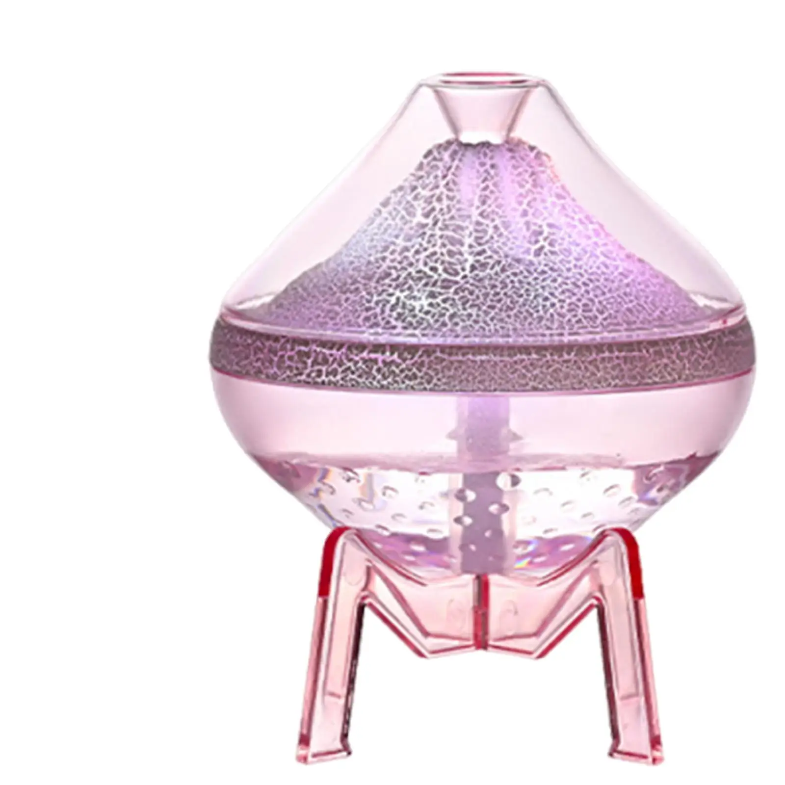 Air Humidifier Volcano Decorative Light Nightlight Cool Mist Maker Mini Humidifier Desk Humidifier for Office Plants Living Room