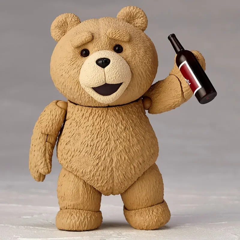 Ours en peluche Ted 2 en boîte de 10cm, figurine articulée, jouets modèles