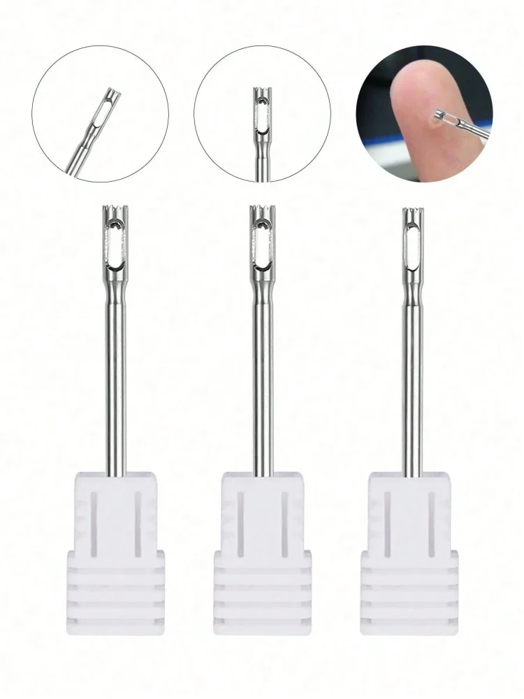 Broca de Pedicure em Aço Inoxidável para Remoção de Calos e Cutículas, Ferramenta Rotativa para Cuidados com os Pés
