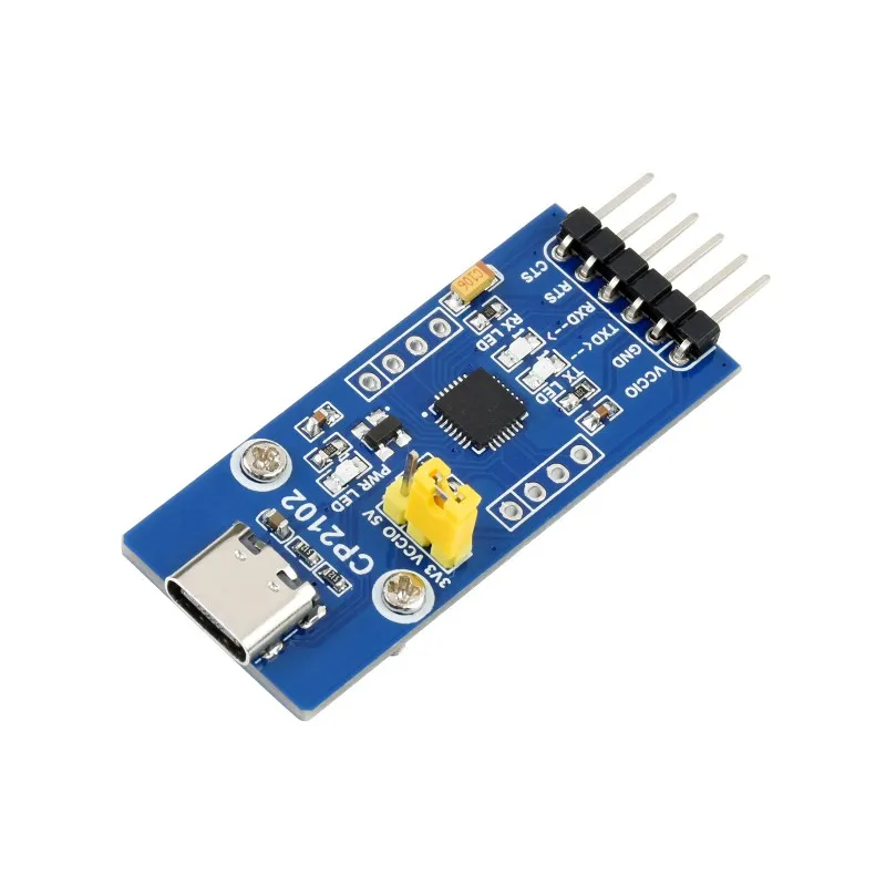 Waveshare CP2102 USB UART Board (Type C), USB To TTL (UART) Communication Module, USB-C Connector