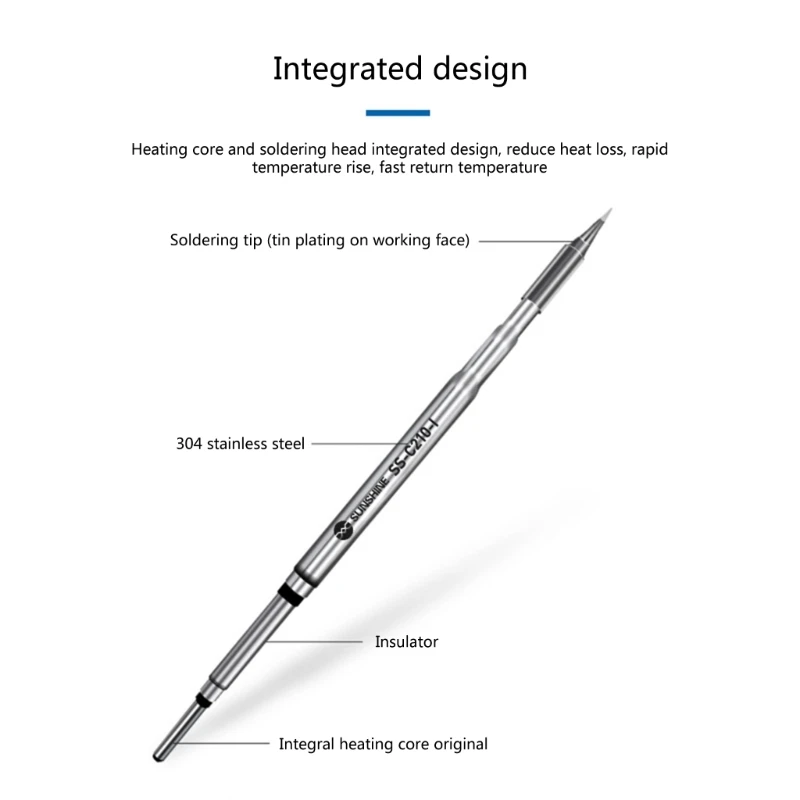 C210 Soldering Tip JBC C210 T210 T26 T26D S21 Welding Table Handle Tips C210-I/IS/K  for smd Welding Fast Heating KXRE