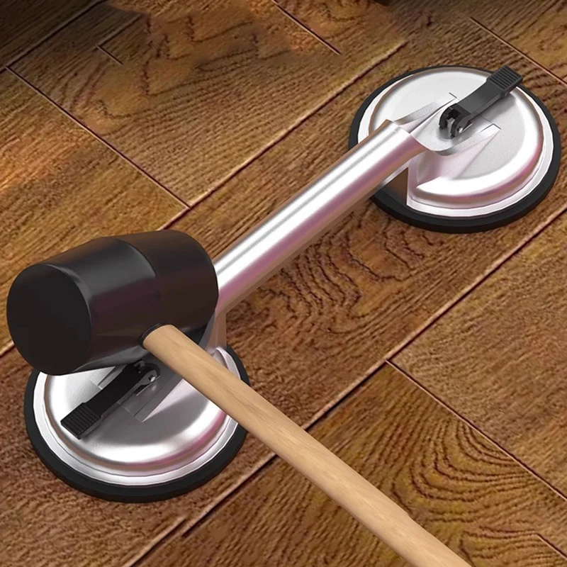 

Aluminum Alloy Suction Cup Powerful Single Double Claw Sucker Wooden Floor Gap Repair Tool Set Professional Floor Laying Tools