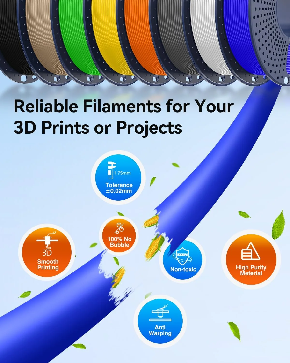 JAYO 20 Rolls 3D PETG/ PLA / P - 3D Printing Nylon Filament review and price
