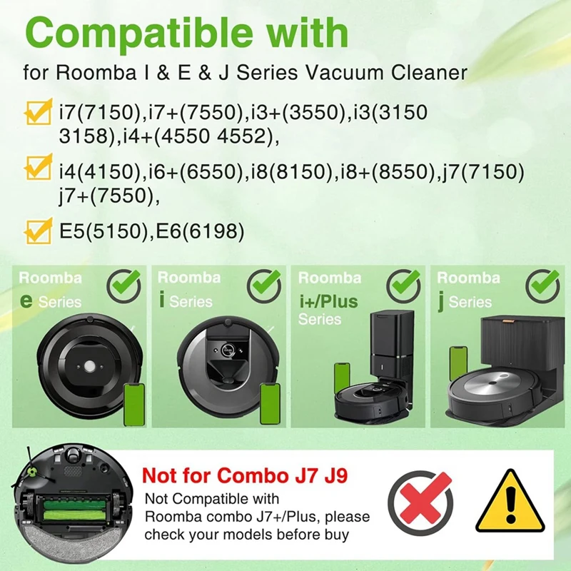 Irobot Roomba E5 I3 I7 J7 I4 I7 + I3 + I4 + I6 I6 + I8 + J7 +/Plus E6 E7, E & I & J 시리즈 진공 청소기 액세서리