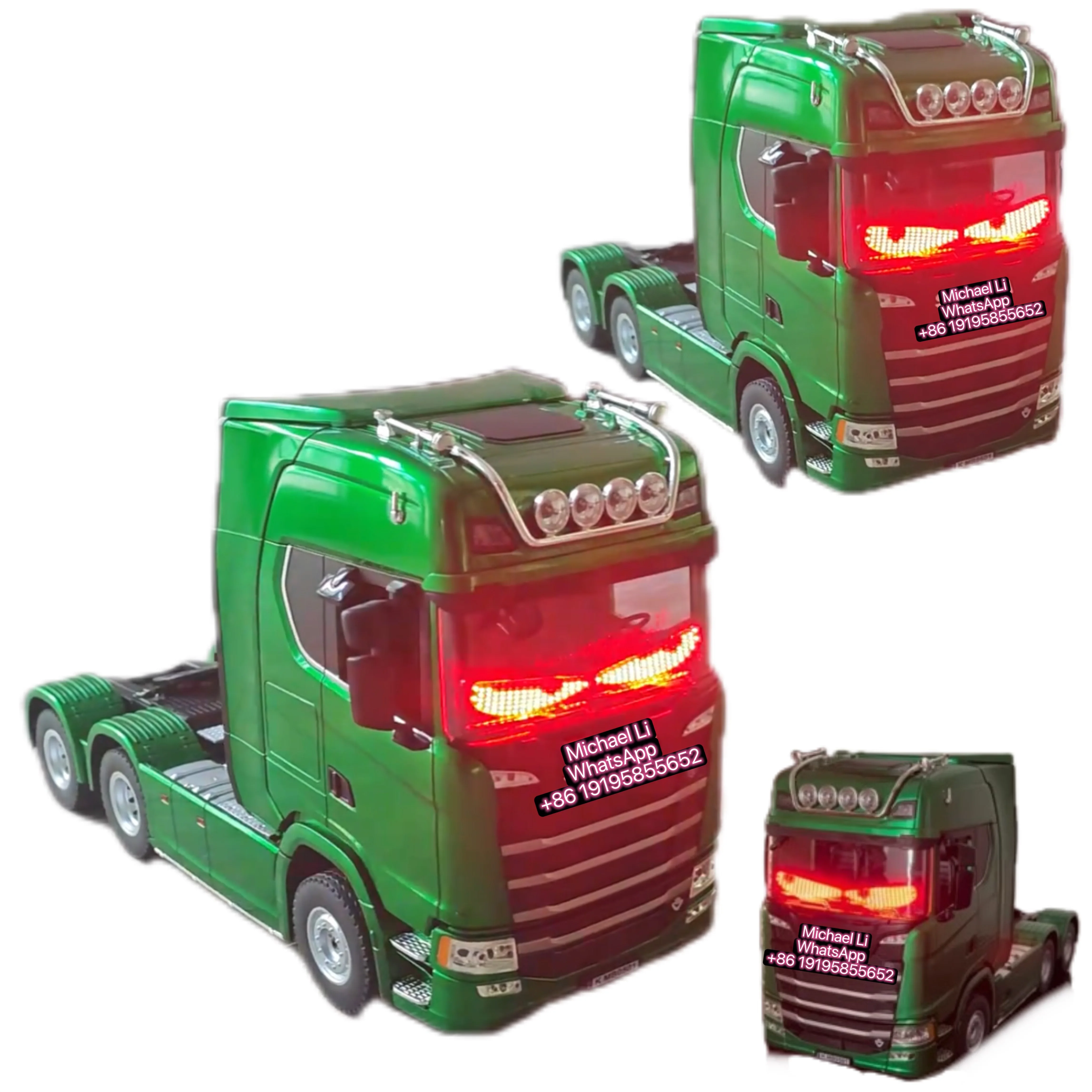 

New 1/18 770S RC Tractor Truck HUINA 1501 Plastic RTR Lorry Cars Remote Control Car Model with Battery Light Sound Toy Models