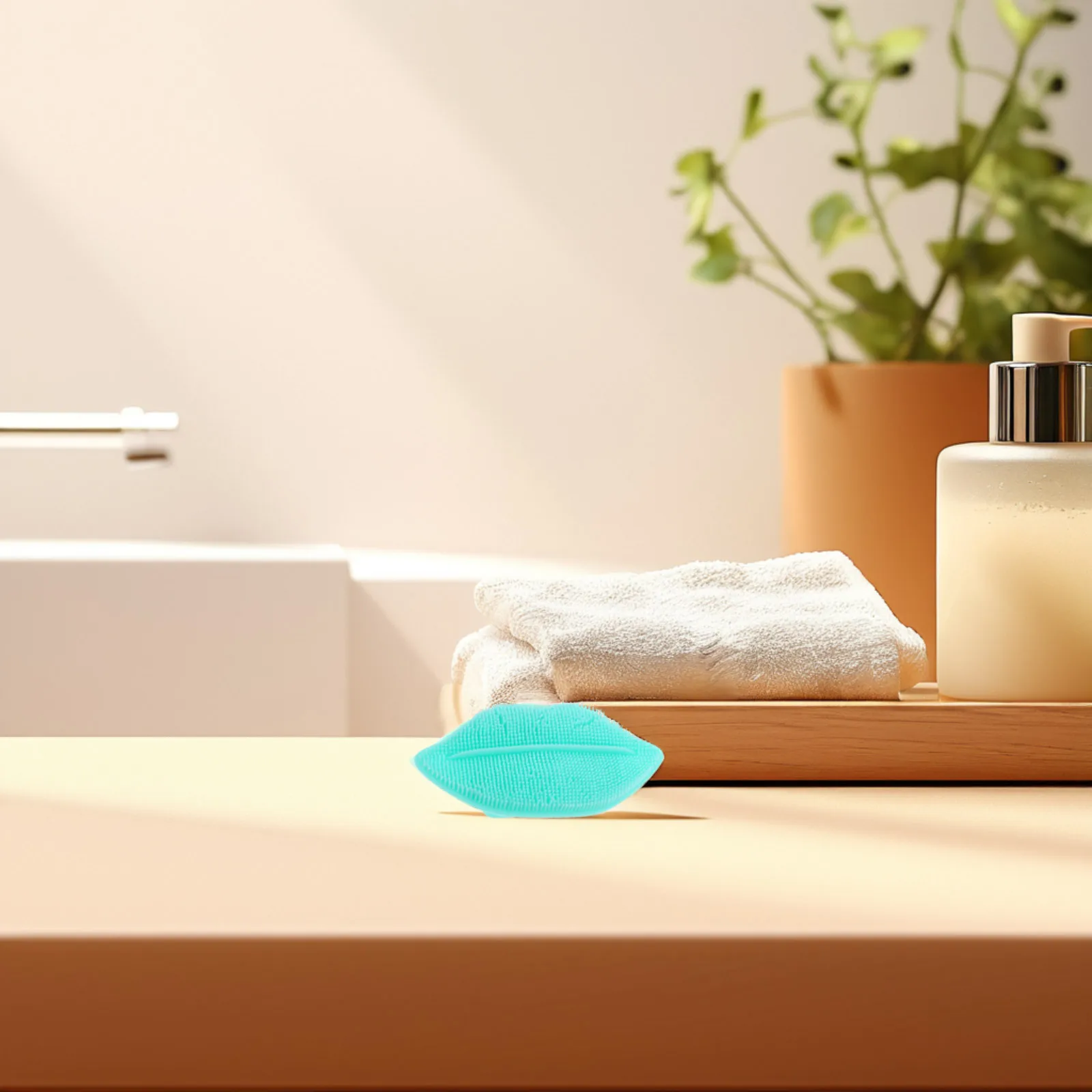 

3 Pcs Scrub Lip Shape Brush Face Exfoliator Scrubber Exfoliating Facial Cleansing