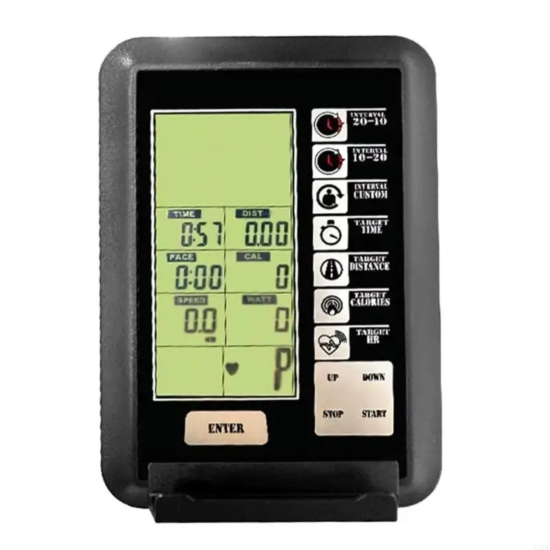 LCD Monitor Speedometer Stationary Bike Speedometer Fitness Data Recorder