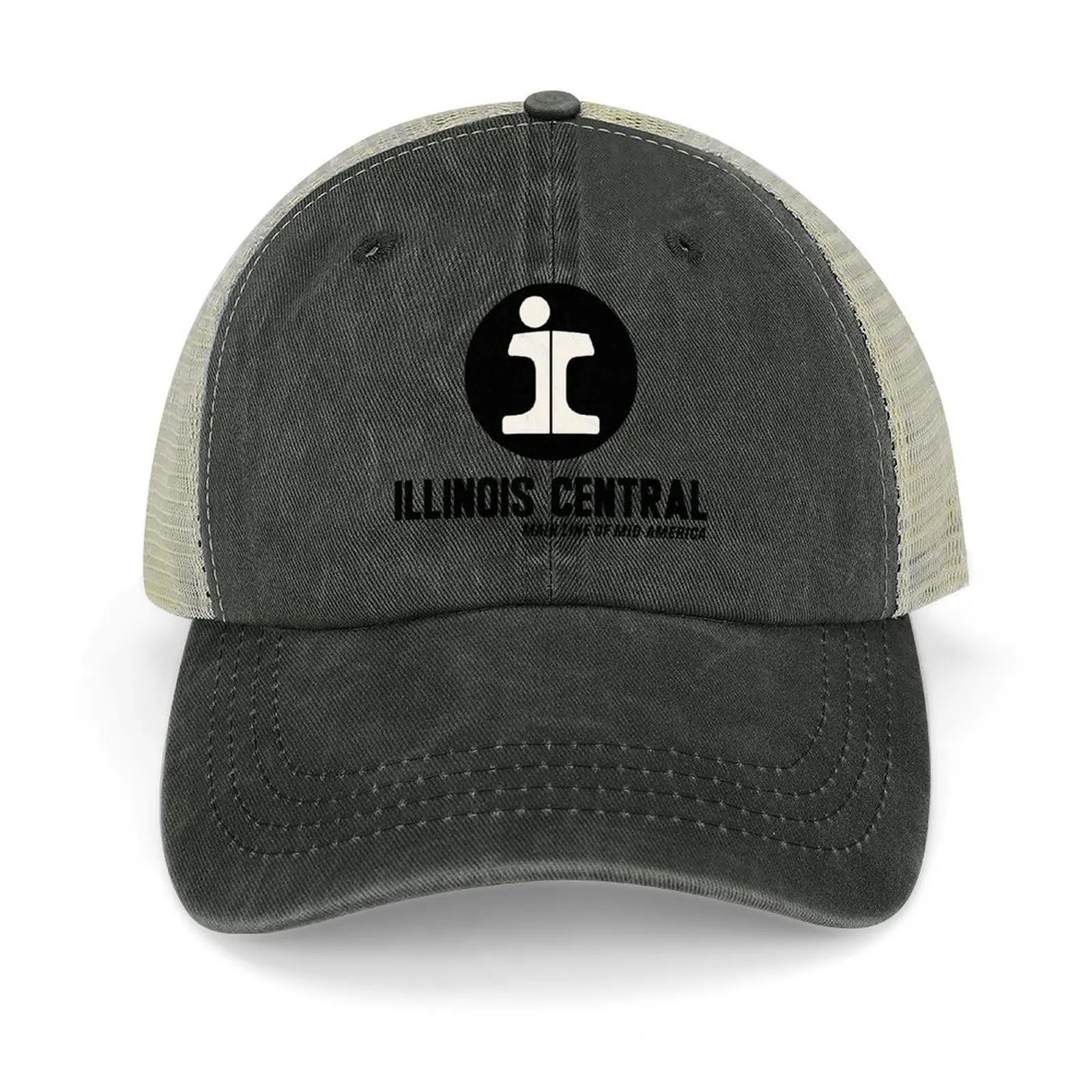 

Бейсбольная кепка Illinois Central Railroad The Mainline of Mid-America Icon Rave Baseball Мужская Женская