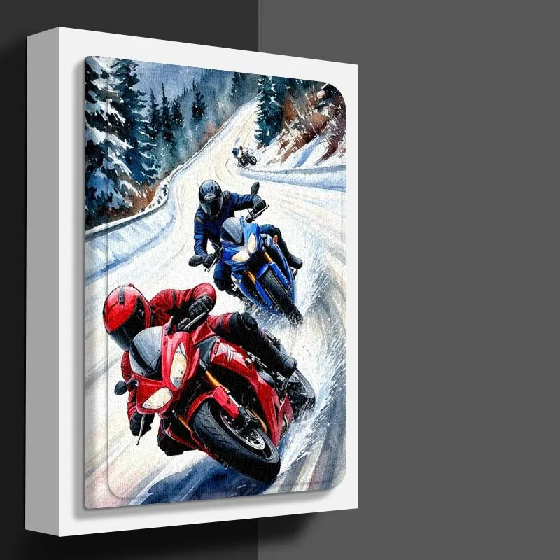 Motorcycle Rider Anime Cool Tablet Case For Honor Tab Pad 6 7 8 9 X8 V7 V8 X9 13 X8a X9a Pro 10 Magic GT GT2 10.1 13.3 Inch