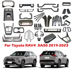 For Toyota RAV4 RAV 4 XA50 2019 2020 2021 2022 2023 ABS wood inteiror accessories window swtich gear shift panle door bowl cover