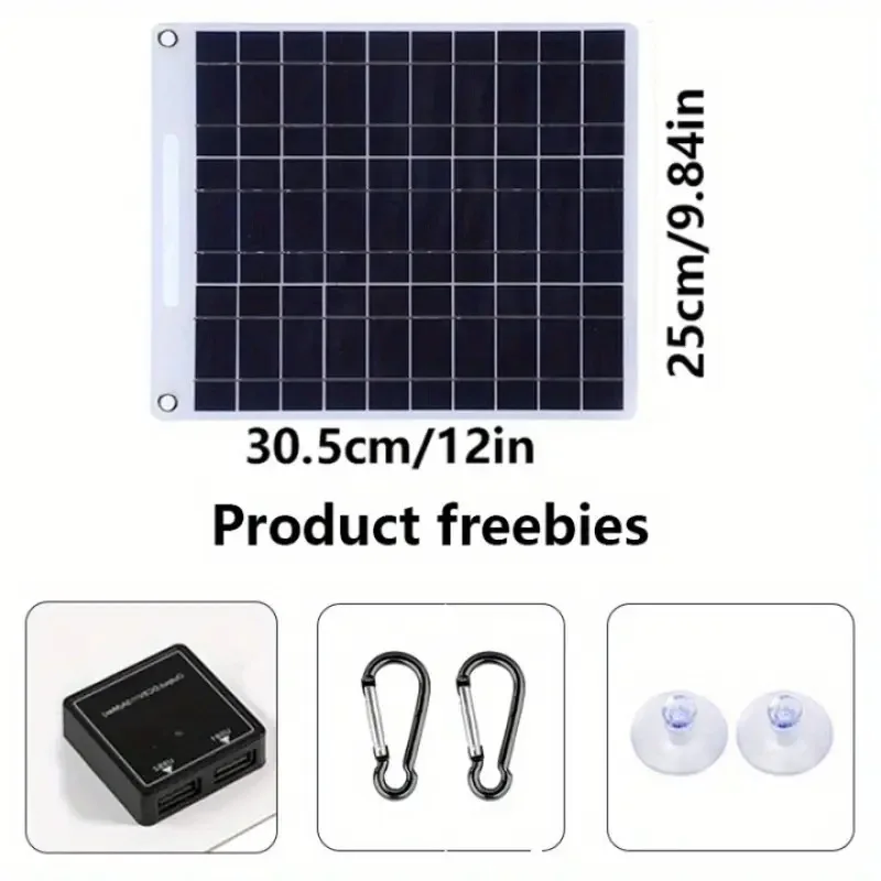 

Polycrystalline Silicon 10 Watt Flexible Solar Panel Is An Efficient And Durable Outdoor Mobile Phone Charging Tool