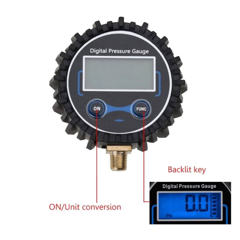 1/8 NPT Digital Tire Pressure Gauge Car Bike Motorcycle Tyre Tester  PSI Meter Car Accessories Wear-resistant M4YD