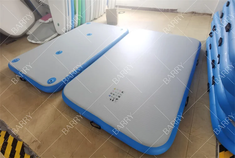 แพลตฟอร์มลอยน้ำแบบเป่าลม Drop Stitch สำหรับพักผ่อนอาบแดดและกิจกรรมทางน้ำ