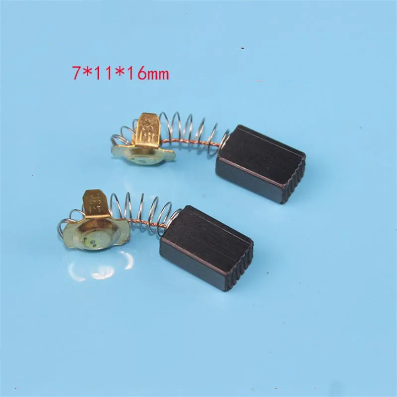 2 pcs Carbon brushes for universal marble machine size 7 * 11 * 16 cutting machine, special carbon brush for motor