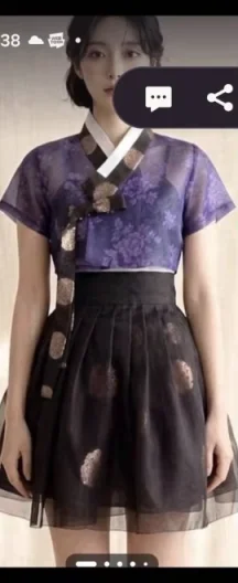 OLOEY Vintage Hanbok Korean Performance Short Prom Cocktail Dress Set Full Sleeves Top With Mini A-Line Puffy Skirt Customized