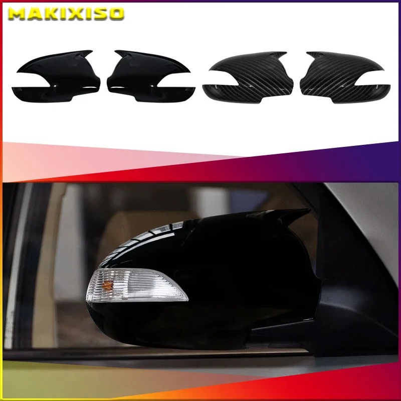 

For Hyundai Elantra Avante 2008-2010 2x Car Sticker Rearview Side Mirror Cover Wing Cap Exterior Case Trim Accessories Vehicle