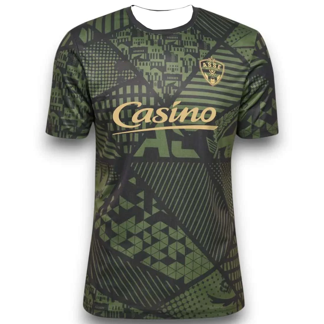 Saint-Etienne 26-27 Lokale Fußballtrikots Schnelltrocknend Retro Atmungsaktives T-Shirt 2026 Herren Französische Fußballfans Training & Reisen – Detail 9