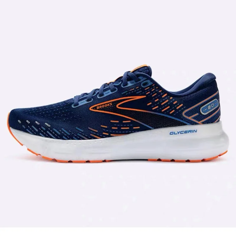 Brooks Glycerin 20 Men Running Shoes Non-slip Cushioning Professional Outdoor Marathon Sneakers Men Casual Sports Shoes