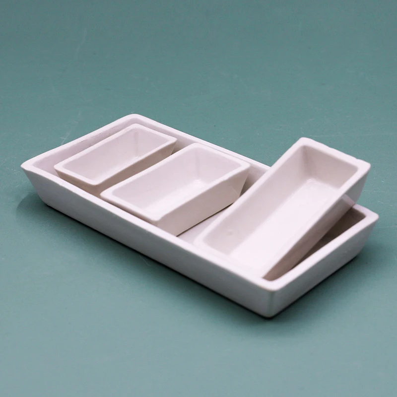 Porcelain Ark, high temperature resistant 1200 degrees long ark porcelain ash dish ash dish burning boat 50*28/60*30mm