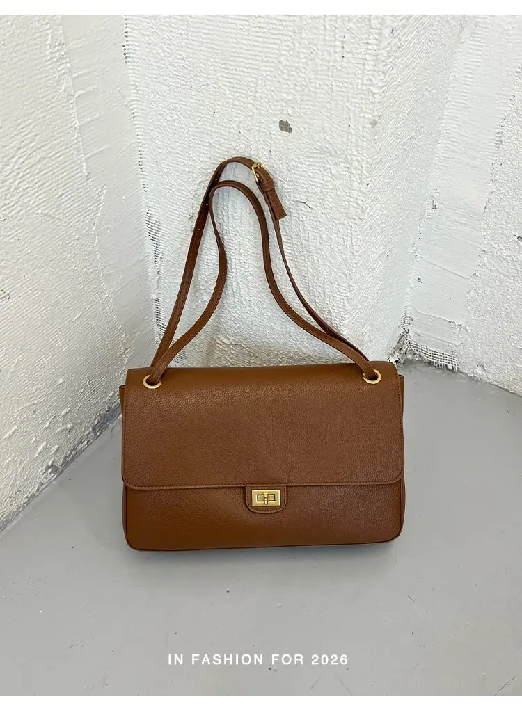 Bolso tipo cubo para mujer, diseño vertical de un solo asa, tapa abatible ancha, diseño sencillo y elegante, adecuado para adultos de 20 a 60 años.