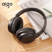 Aigo WY100 Bluetooth Headphone New Active Noise Reduction Soundproofing Wireless Earphone 40mm Surround Bass Headset For Sport