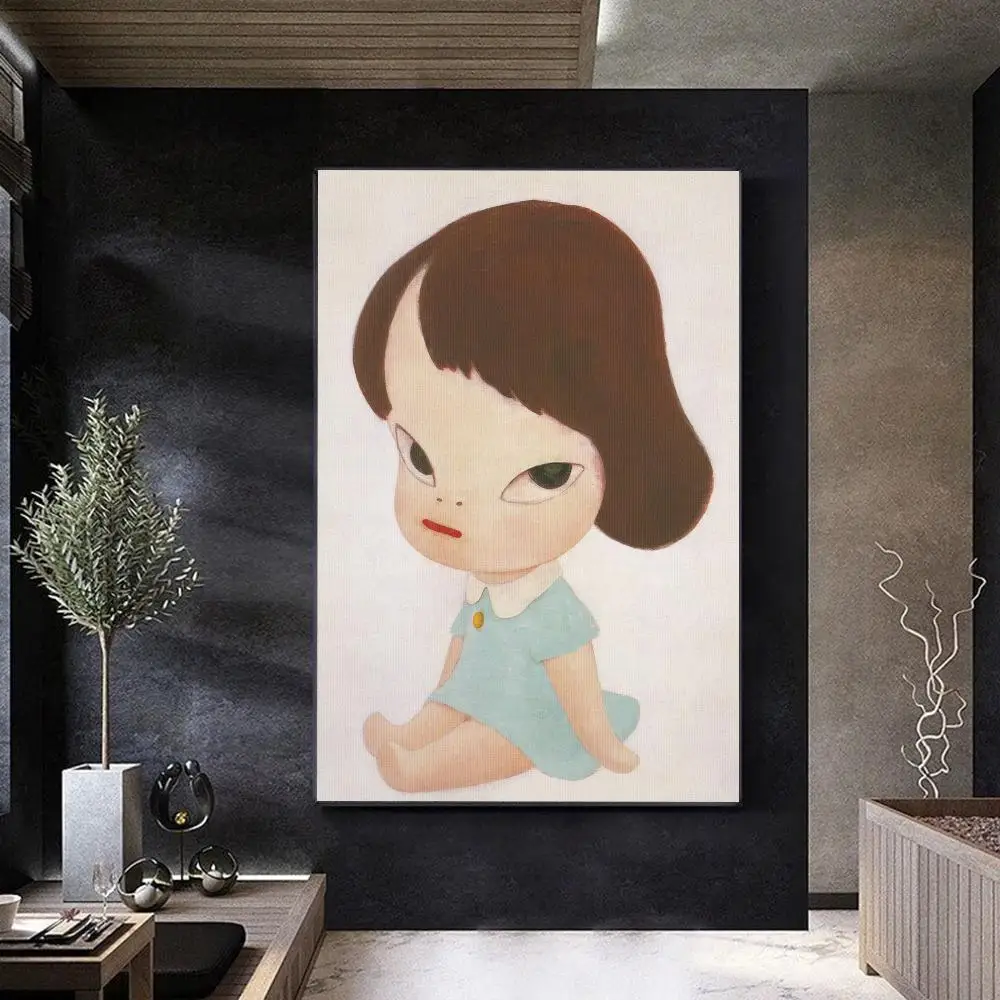 Yoshitomo Nara Dream Doll Cartoon Movie Sticky Posters Vintage Room Home Bar Cafe Decor Vintage Decorative Painting