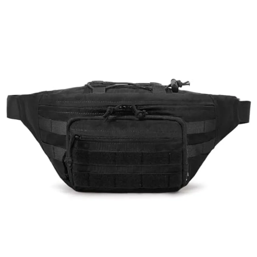 

Tactical Fanny Pack for Men, Military Crossbody Waist Bag Utility Hip Belt Bumbag for Outdoor Travel, Hiking, Running, Walking,