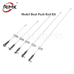 RC Boat Push Rod Kit Include M2 Plastic Rod End ,Linkage Stoppers ,M2 Pull Rod For Model Airplane Boat Servos