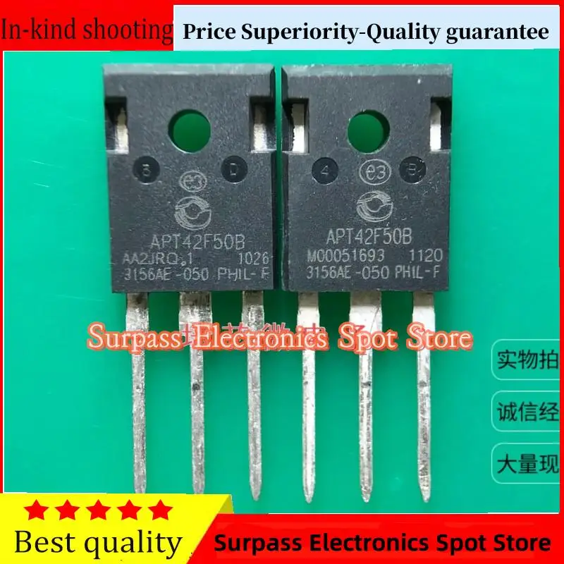 

10PCS-100PCS APT42F50B MOS 42A 500V Price Superiority-Quality guarantee