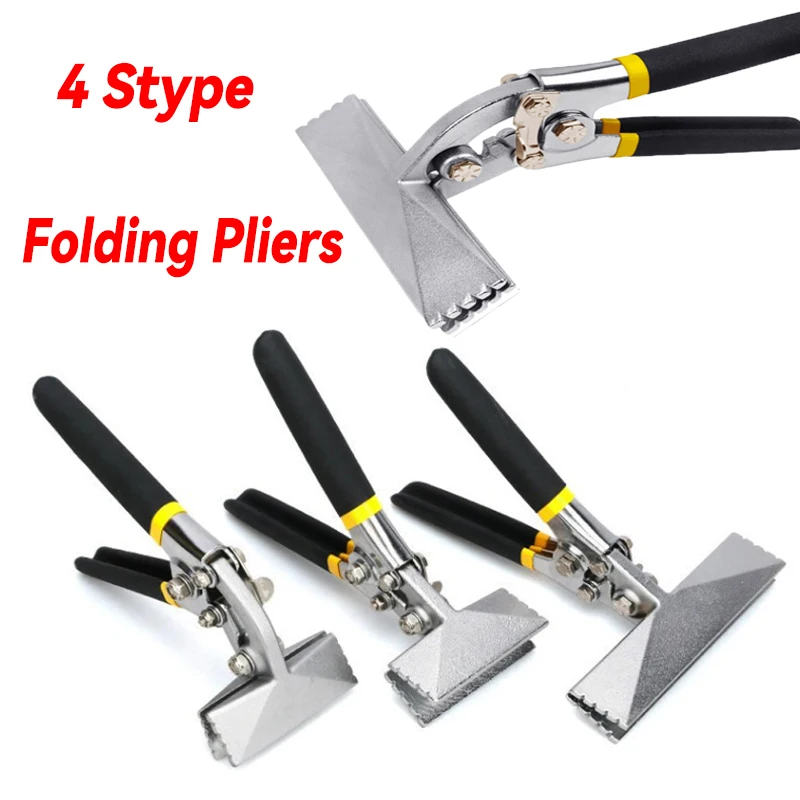 Sheet Metal Bending Pliers Multi Functional Folding Pliers Hand Seamer Wide Jaw Elbow /Straight 80mm/150mm Bending Plier Tools