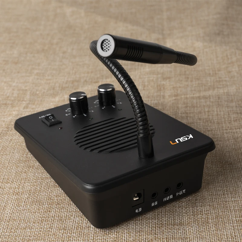 KSUN Q58 8 واط نافذة نظام الاتصال الداخلي اتجاهين راديو مكبر للصوت مزدوج المتكلم اسلكية تخاطب لمكتب تذكرة البنك في المستشفى