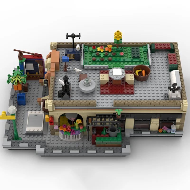 1481 قطعة MOC مجموعة السمسم وحدات نموذج اللبنات الهندسة المعمارية هدايا عيد الميلاد لتقوم بها بنفسك لعبة التعليم الإبداعي الطوب عيد ميلاد #2