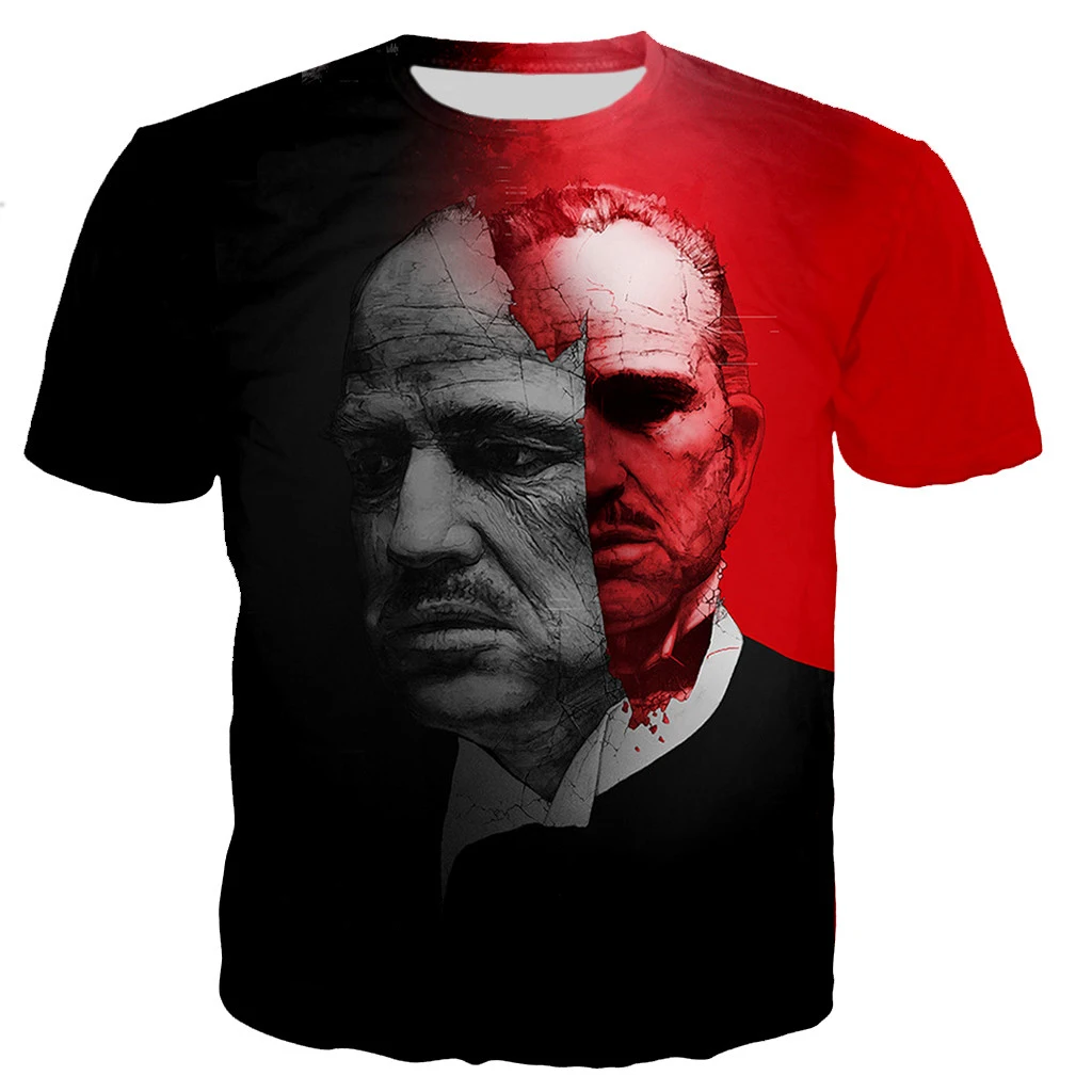 The Godfather T-Shirts Movie 3D Printed Streetwear Men Women Fashion Oversized Short Sleeve T Shirt Kids Tees Tops Man Clothing